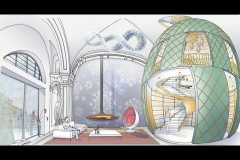 Fabergé eggs are one inspiration for the “eccentric” interventions.